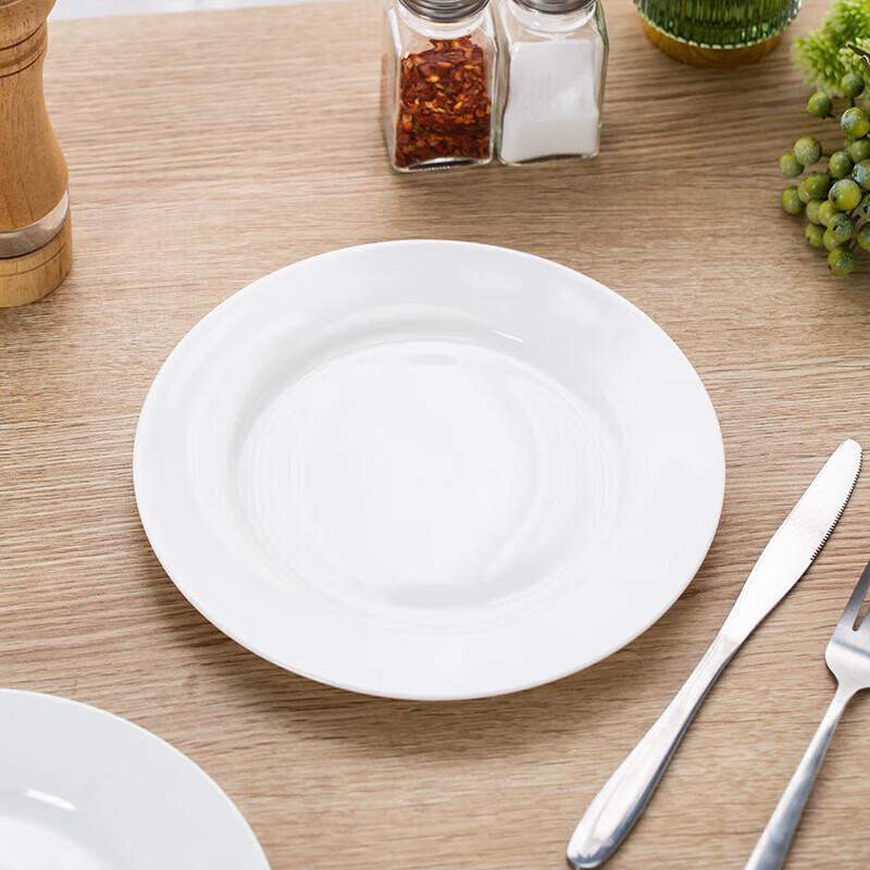Pure White Ceramic Dinner Plates