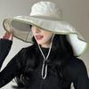 Minimalist Sunscreen Fisherman Hat With Brim Women Lightweight Breathable Portable Summer Outdoor Sunshade Mountaineering Hat
