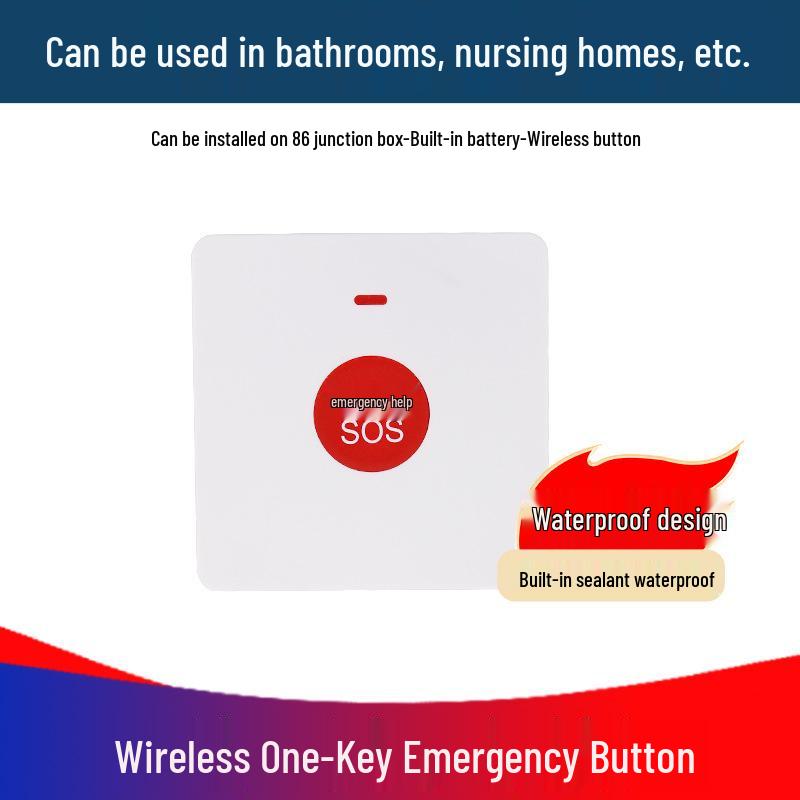 220V Bathroom Emergency Call Alarm for Disabled Toilets with Remote Control
