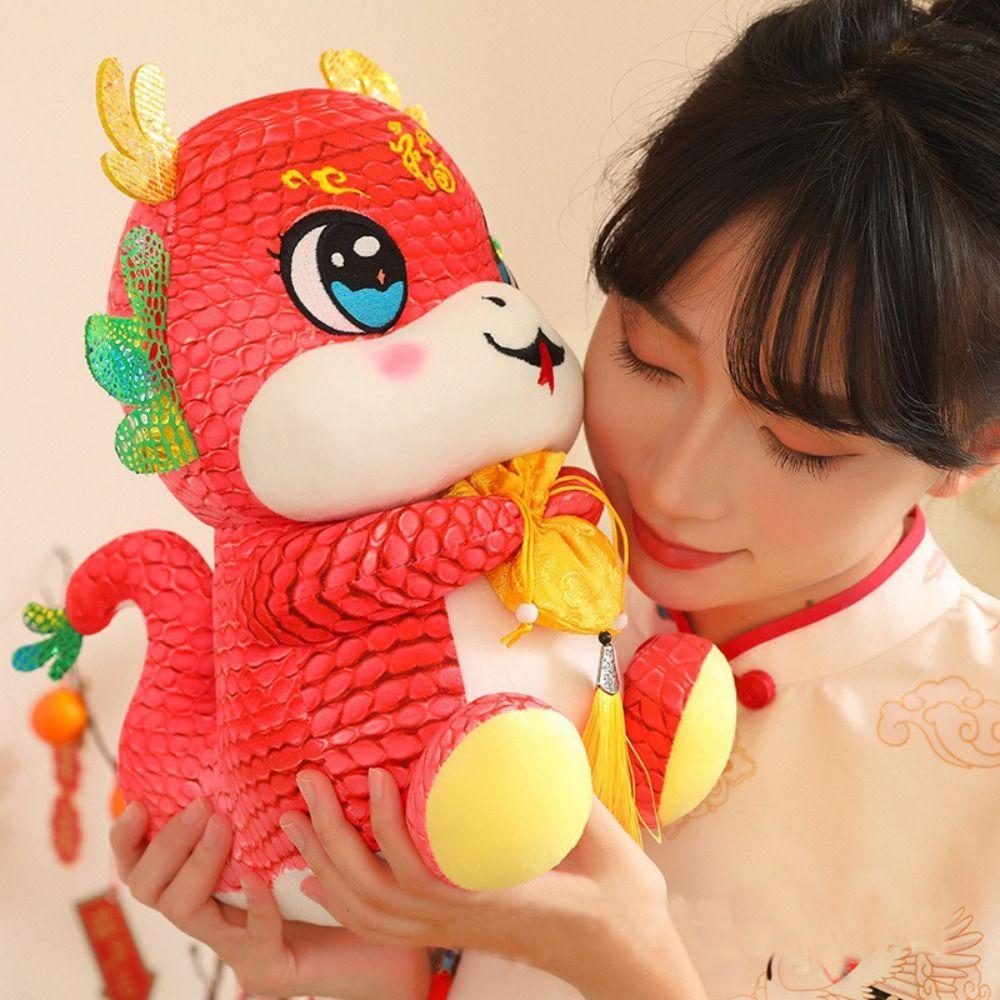 Soft 2025 Snake Year Dolls Cute Car Hanging Decor Fashion Plush Snake Figure  Gift