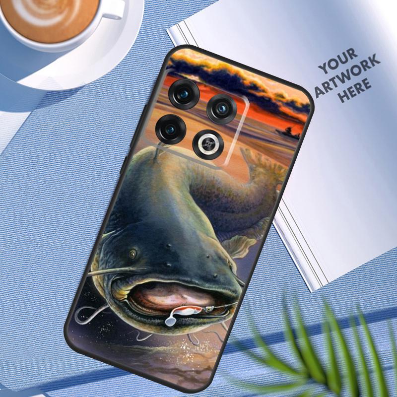 Fishing Gear Fish Case For OnePlus 12 11 12R 10 9 Pro 10R 9R 8T 10T Nord 2 2T CE 3 Lite CE4 N10 N20 N30 Cover
