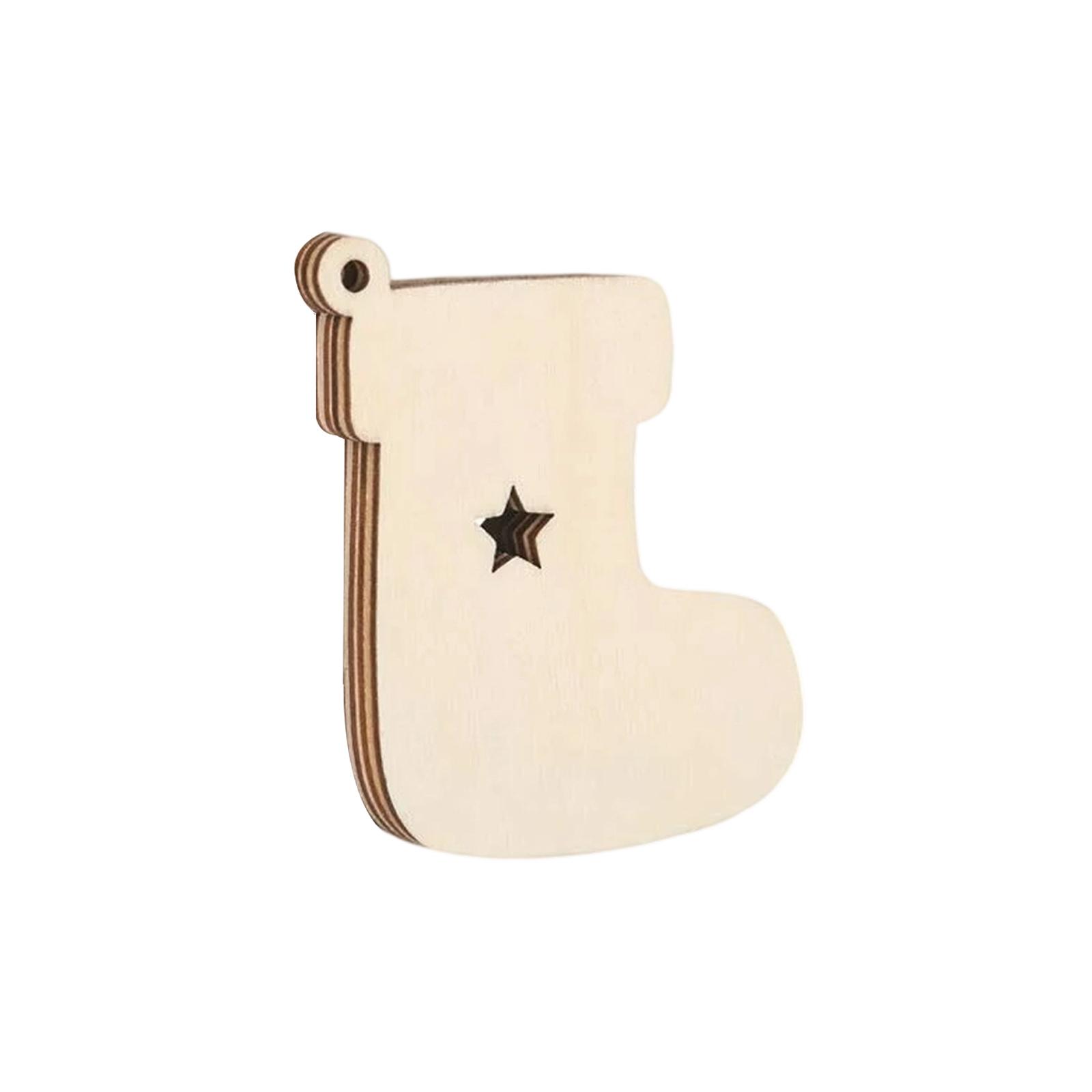 

Деревянные украшения – Набор из 10 шт. для украшения елки – Деревянные украшения с подвесными шнурами One Size