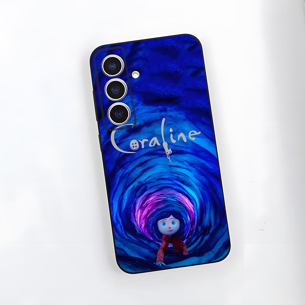 Anime C-Coraline Phone Case For Samsung A25 A13 A33 5G A54 A36 A35 A56 A52 A14 Shockproof Soft Cover