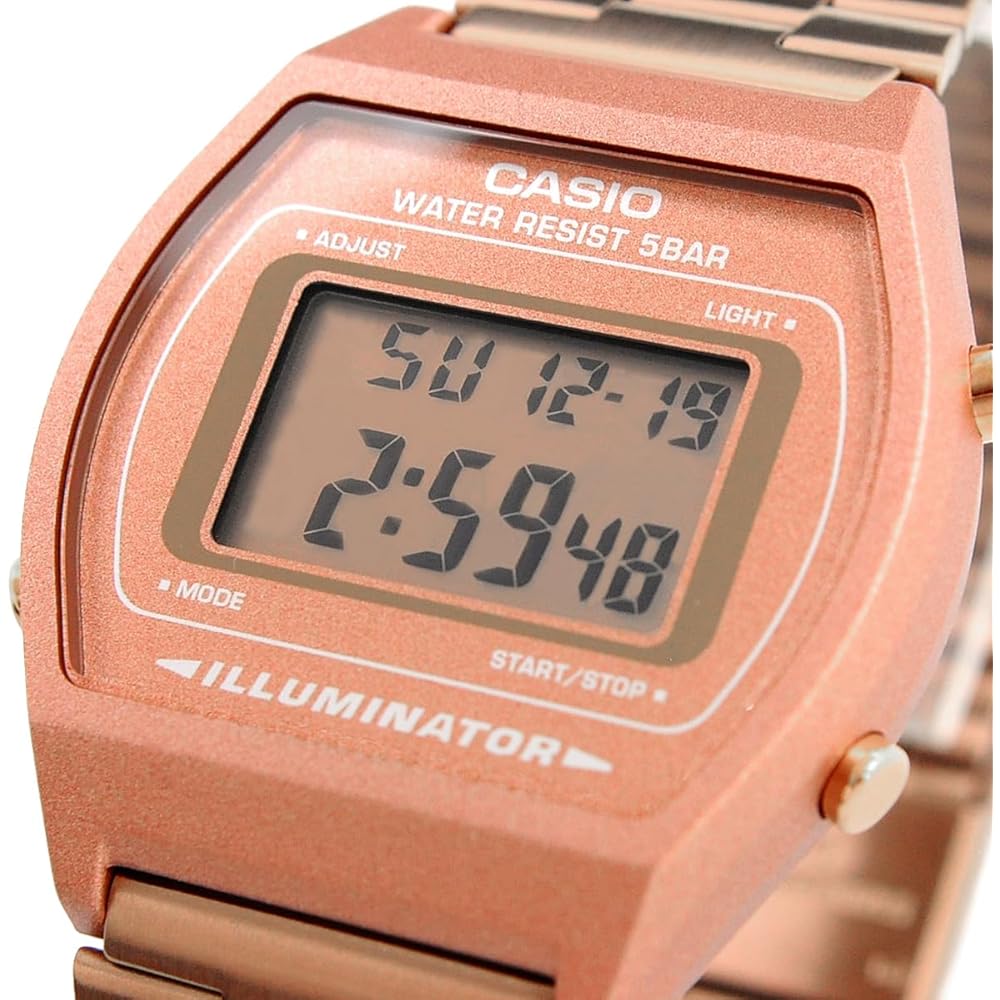 Casio Vintage Series B640WC-5A Unisex Digital Watch Rose Gold Overseas Model