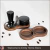51/53/58MM Walnut Wood Coffee Tamper Mat Station Stand Coffee Powder Base Tamper Storage Pad Filter Screen Holder Coffee Tools