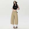 Women's High Waist 3/4 Wide Leg Slimming Jeans for Summer
