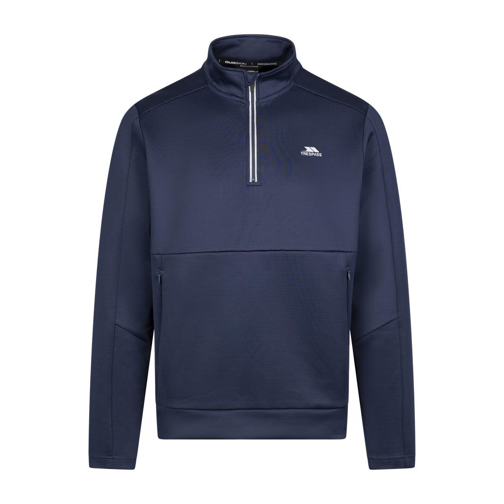 TRESPASS Men's Jay Quarter Zip Long-Sleeved Top