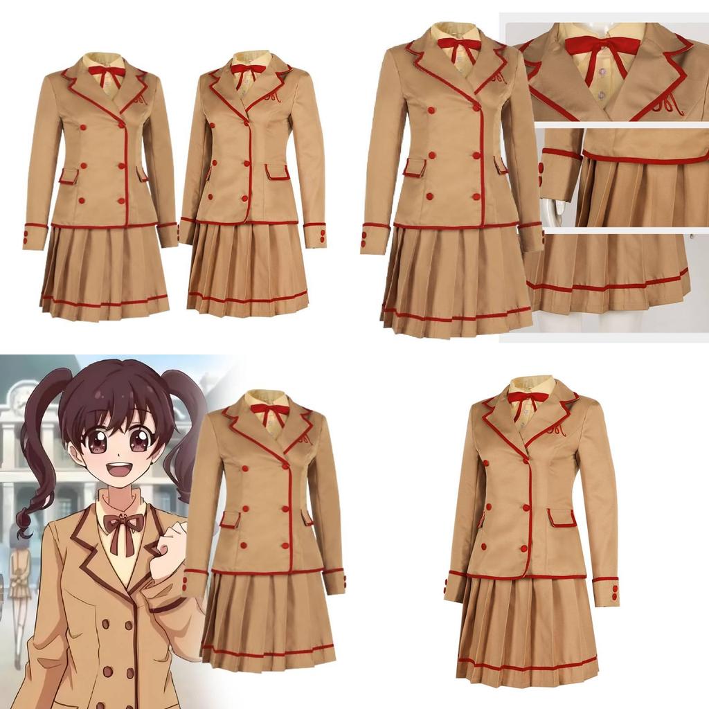 Entzückendes, von Anime inspiriertes Erdbeer-Cosplay-Outfit mit JK-Schuluniform