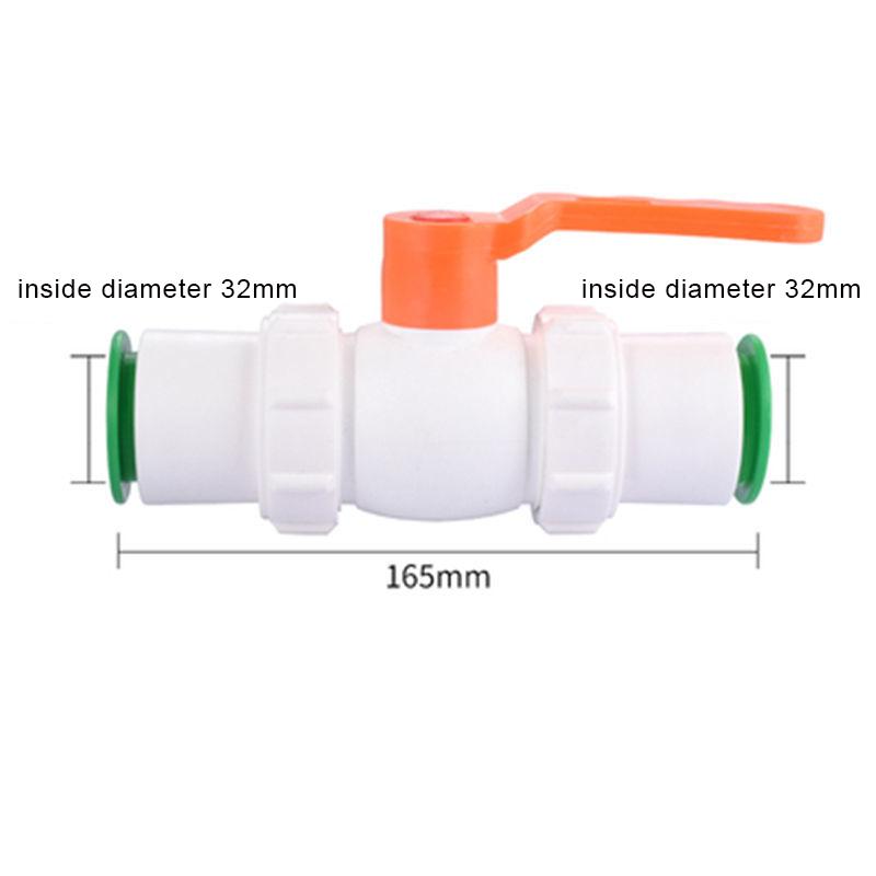 1pcs PVC Pipe  No Soldering Socket Ball Valve Coupler Adapter Watering Connectors Garden Irrigation Aquarium Fish Tank Joint