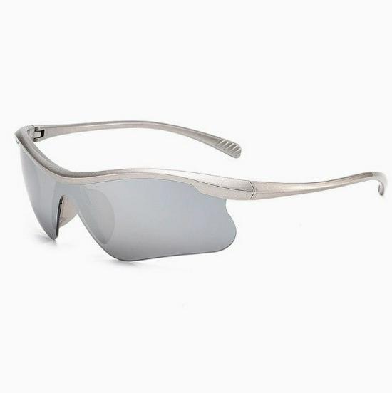 Women's Trendy Semi-Rimless Sunglasses for Mountain Climbing, Sports, and Outdoor Cycling – Face-Slimming, Windproof Goggles