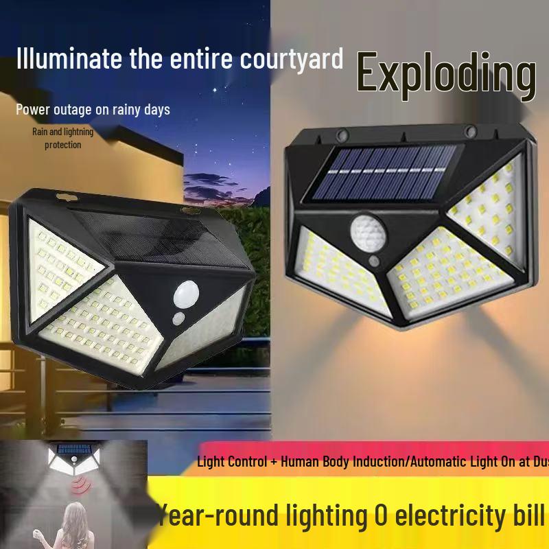 Solar Sensor Light: Automatic Dusk Activation for Outdoor Courtyard and Indoor Use