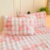 2 stuks Pluizige Pluche Kussensloop 48x74cm Winter Warm Dikte Kussensloop Zacht Konijnenfleece Decoratieve Kussenhoes voor de Winter