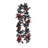 Environmental PPC Artificial Flowers Long Strip Different Sizes Simulated Rattan Black Rose Leaves Halloween Rose Leaf Vines