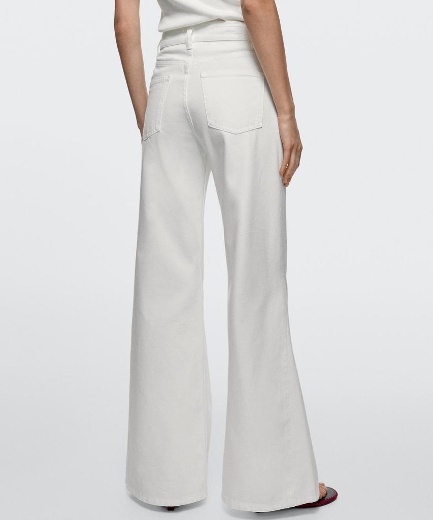 Masimodutti Bell-Bottom High-Waisted Jeans