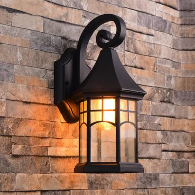 E27 Ampul Vintage Duvar Lambası Dış Aydınlatma LED Sokak Bahçe Villa Veranda Işıkları Su Geçirmez Patio Bronz Aplik Aydınlatma