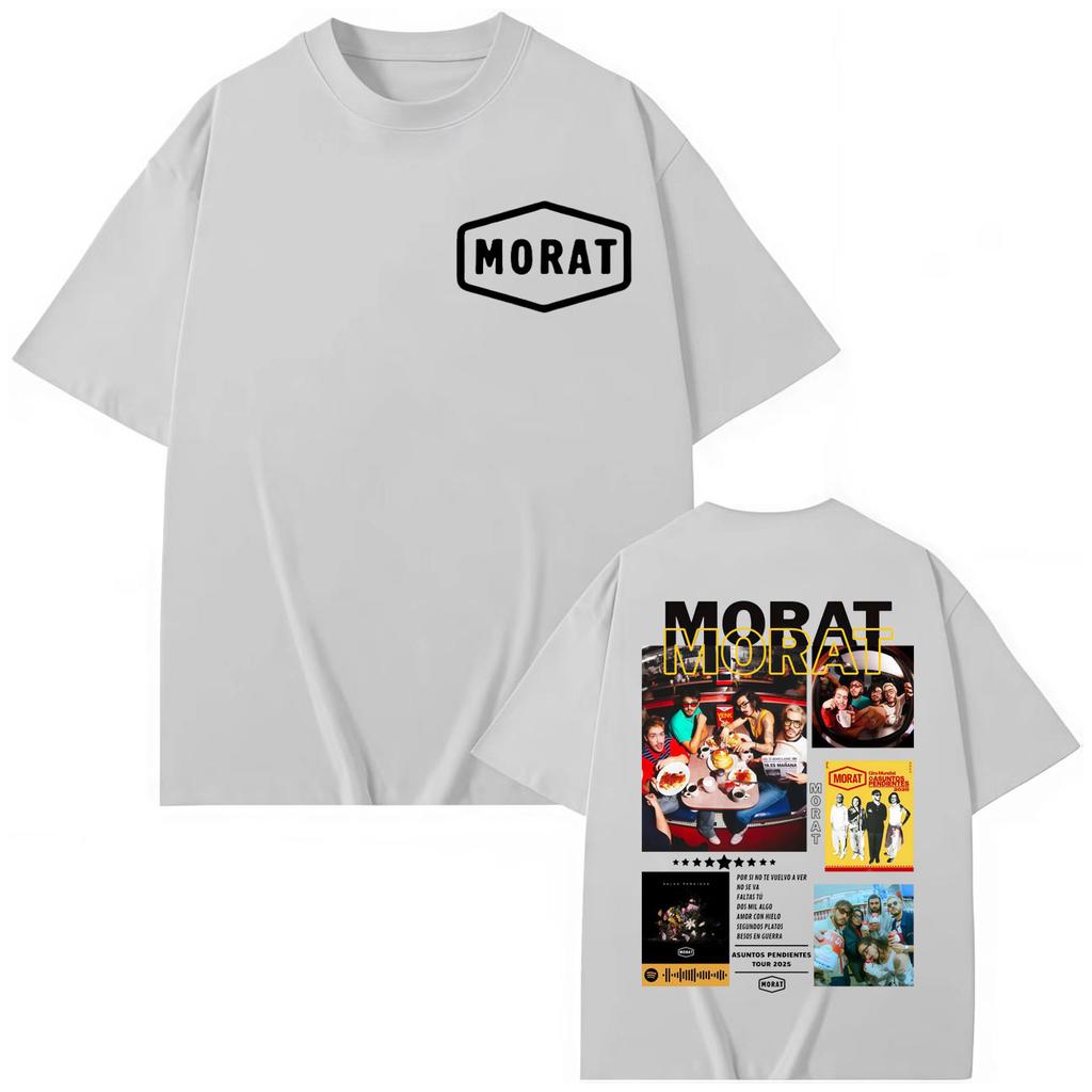 Colombia Band Morat Album Merch T-shirt Men Women Fashion Y2k Trend Short Sleeve T-shirts High Quality Cotton T Shirt