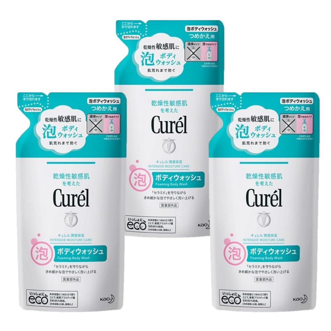 

Набор из 3 сменных блоков для увлажняющего пенящегося геля для душа Kao Curel x Включает бонус (380 мл 3) - (Квази-лекарство)