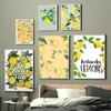 1pc La Dolce Vita Lemon Poster Paper Print Home Bedroom Entrance Bar Cafe Art Painting Decoration