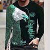 Men's Vintage Animal Eagle 3D Printed Casual T-Shirt Clothing Streetwear O Neck Oversized Top