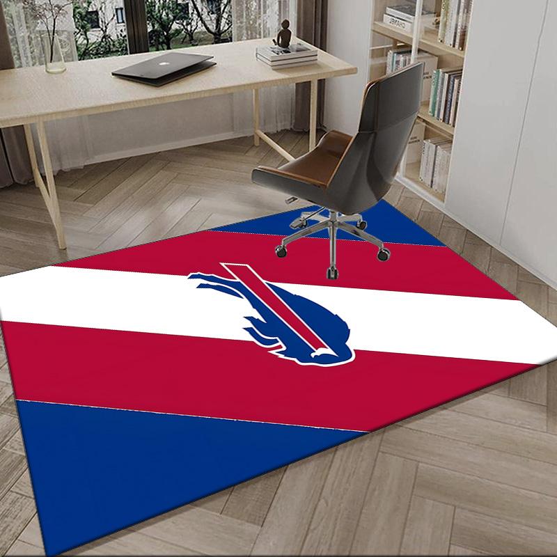 Bills Logo Carpet, Kitchen Rugs, Yoga Mat, Non-Slip Mats, Rug for Bathroom, Living Room Bedroom, Camping Rugs Christmas Gift