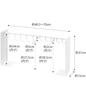Yamazaki Hat Storage X D15 X Hat Prevents Hats from 6127 Stand, White, Approx. W40.5-70 H37cm, Tower, Hanger, Deforming,