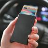 Automatický nerezový držák na kreditní karty Muži Slim Anti Protect Cestovní ID karty Držák na ID karty Ženy Peněženka RFID Kovové pouzdro Porte Carte