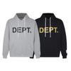 Classic Dept Hoodie Mens Casual Streetwear Loose Fit Pullover Sweatshirt