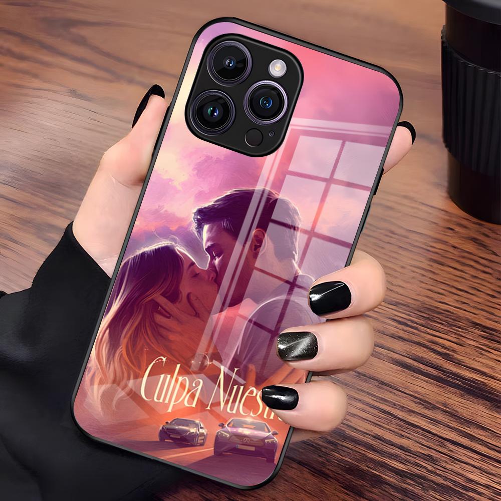 Custodia per Telefono C-Culpa Tuya Film per IPhone 17 Pro Max 15 Pro 16 14 Plus 12 13 Mini 11 Pro Copertura in Vetro Antiurto