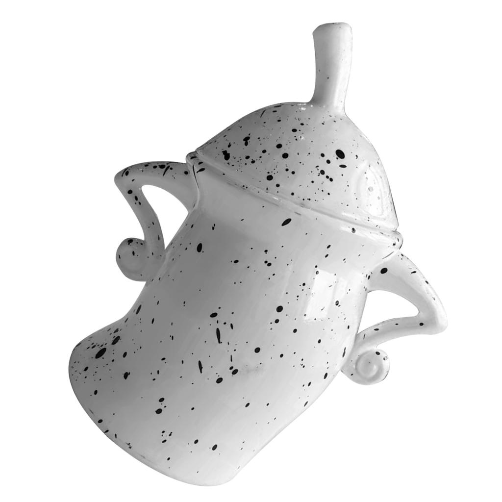 Kanister mit Haltung, sturzfest, langlebig, PVC, Lebensmittelkanister mit Deckel, Desktop-Becher-Ornament