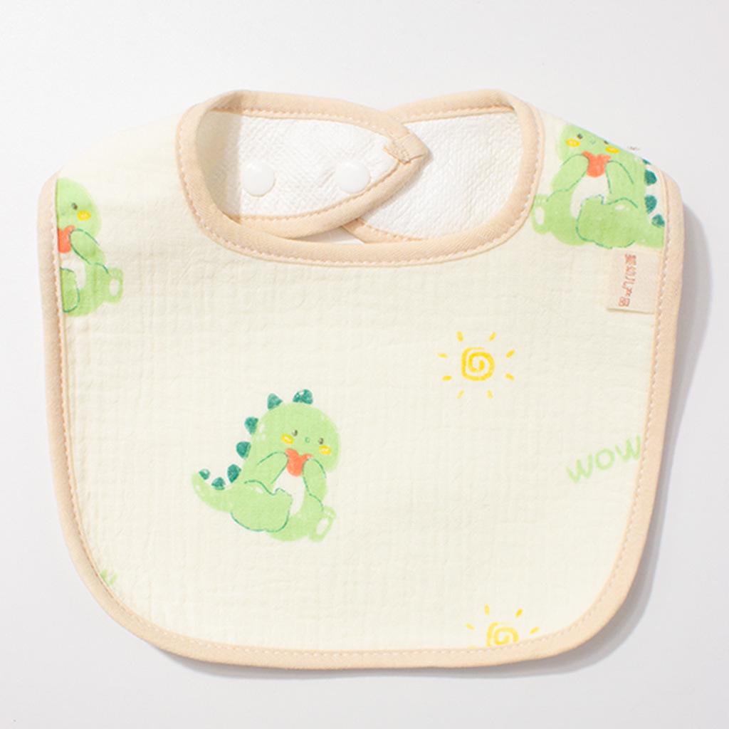 

Pure Cotton U-Shaped Waterproof Bibs: Cute Cartoon Design, Soft & Comfortable for Newborns