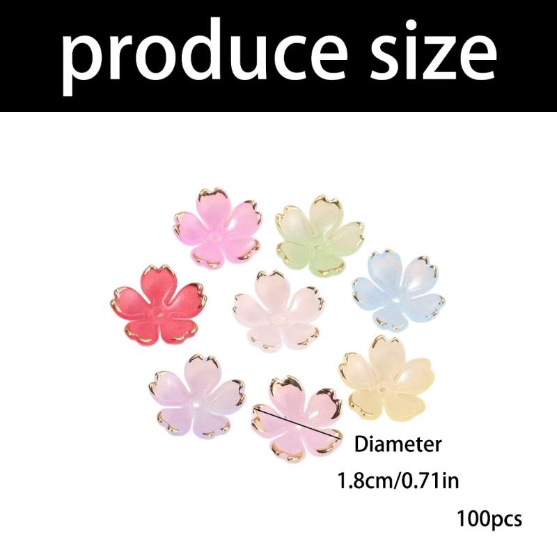 Acrylic Flower Base Featuring Gold Trim for Hair Accessories and Beading Creations In Various Styles