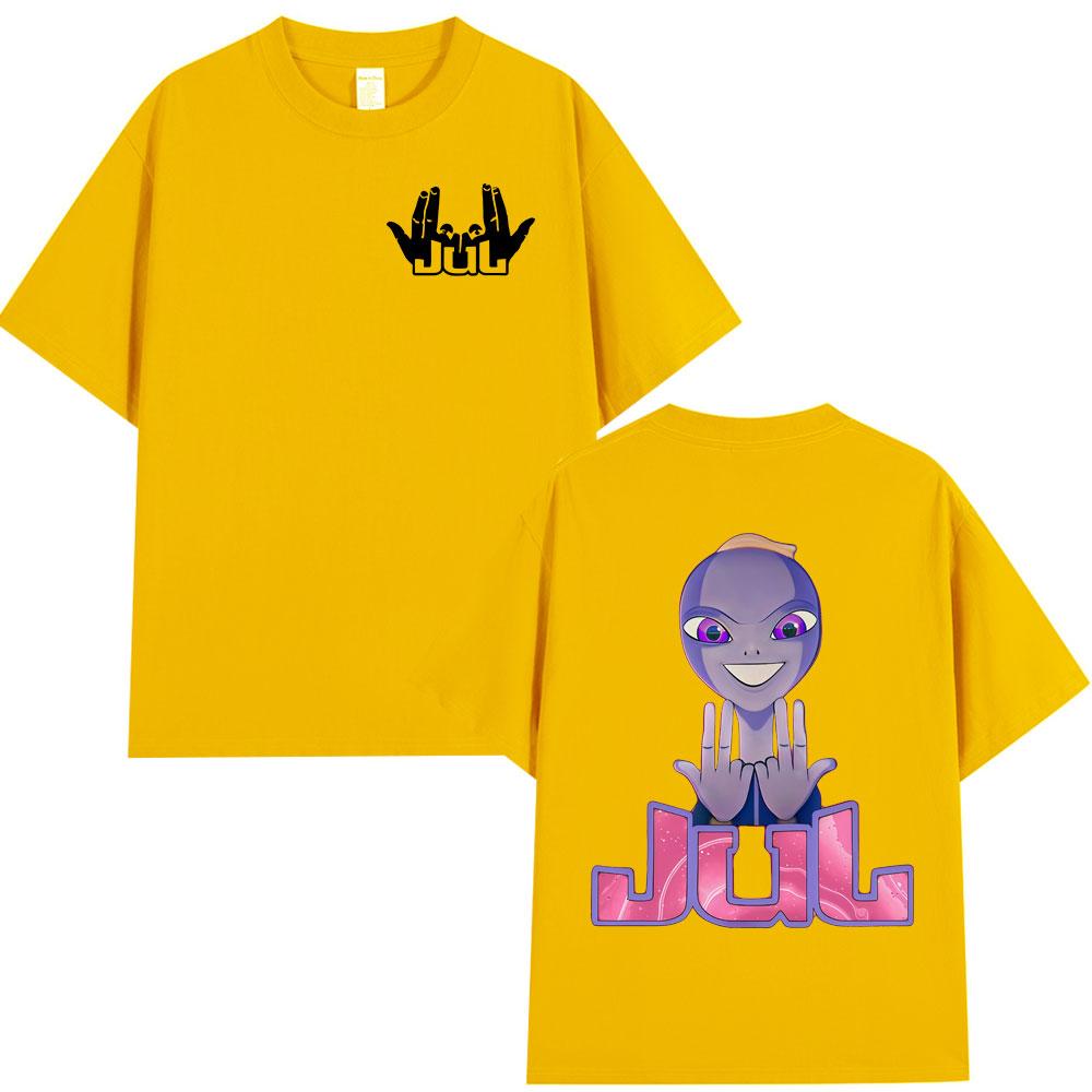 Rapper Jul Graphic T Shirt Men Women Clothing Fashion Hip Hop Vintage T-shirt Casual Cotton Cozy Short Sleeve Oversized T-shirts