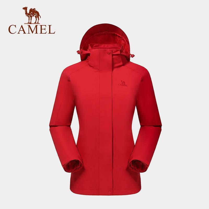 CAMEL Женская 3-в-1 Демисезонная Съемная Теплая Куртка V1W145377 S китайский красный