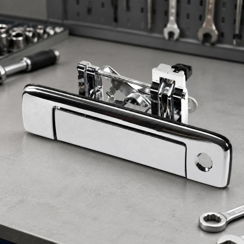 Mechanical Tailgate Handle Latches Opening Handle Assembly for S10 Pickup Application, with Integrated Return Spring and Right-Side Lock Opening