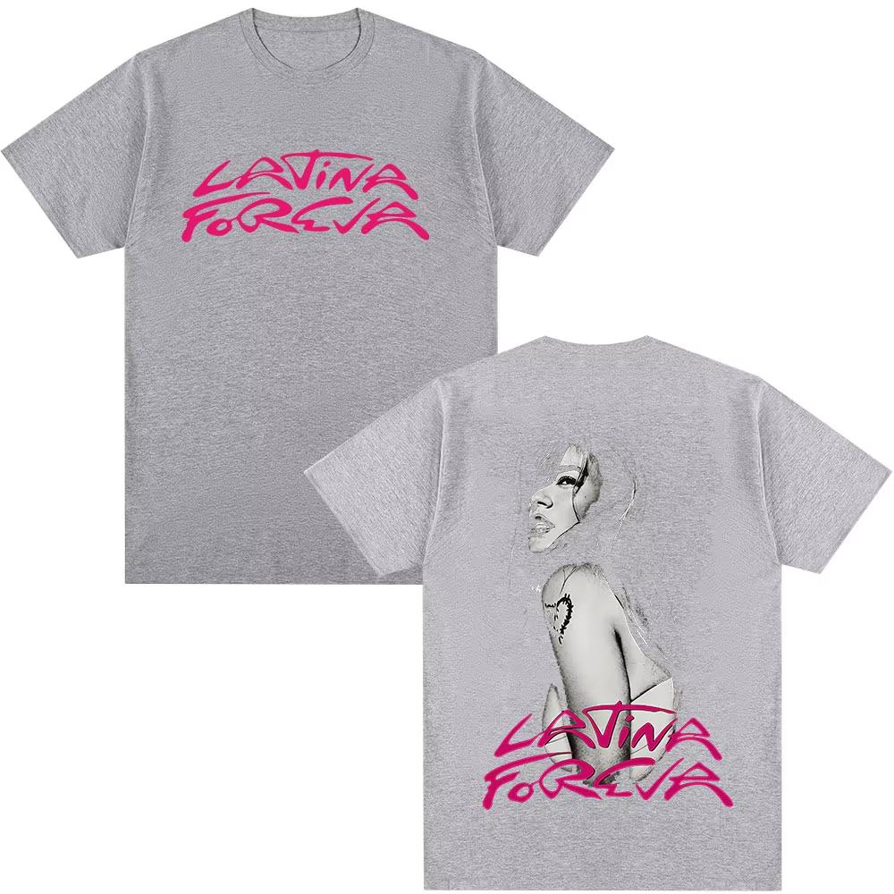 Karol G Tropicoqueta Latina Foreva 2025 Álbum Camisetas Unisex Moda Femenina Camisetas Harajuku Camiseta de Algodón Casual Tops Streetwear