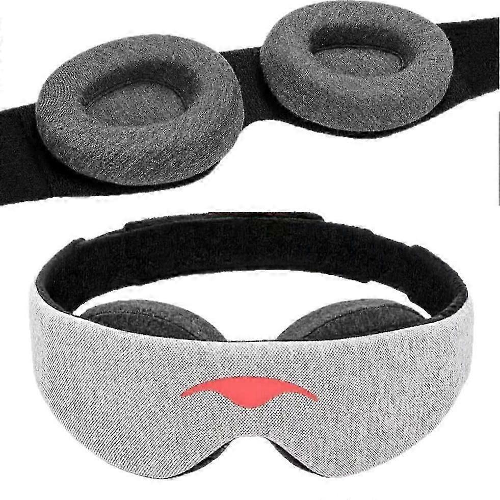 Manta sleep mask with 100% light blocking and zero intraocular pressure, comfortable and adjustable, perfect for sleeping