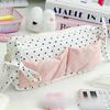 2026 NEW Bag Large Capacity Cute Snow-white Polka Dot Student Pencil Box Makeup Storage Bags Heart-shaped Bow Design Stationery