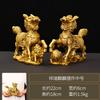Auspicious All-Copper Ornament Home Store Desktop Decoration Male And Female Pair Eight Treasures Fire Kirin