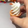 Decoração de Casquinha de Sorvete Falsa Modelo de Sobremesa Realista Impresso em 3D para Brincadeira Infantil Adereço de Padaria Fofo Presente Único para Amantes de Comida