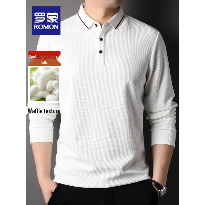 ROMON Men's Business Casual Polo Sweater