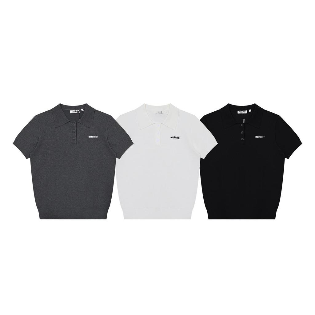 2025 Spring Unisex Slimming Thin Knit Loose Polo Shirt