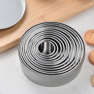11 stuks ronde koekjesvormpjes, cirkelvormige gebakvormpjes, bakvormpjes, cirkelvormige ringvorm