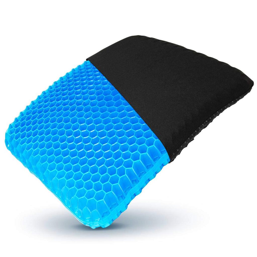 Relaxheal Gel Cushion, 40x37cm (Black), Available in 4 Colors, Relieves Buttock Pain, Suitable for Chairs and Cars, Authentic Product
