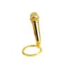Microphone Pendant Keychain Simulation Mic Shaped Keyring Fashionable Bag Charm Stylish Accessory for Music Lovers