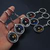Metal Brake Wheel Hub Turning Integrated Gun Black Key Pendant Holiday Gift Mercedes-Benz Wheel Hub Caliper Keychain