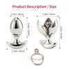 Nerezová oceľ Kovový análny tréner Asslock Dilator Otvárací Lotus Butt Plug Buttplug Lock