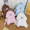 School Bag New Polka Dot Bunny Ear Backpack Casual Fresh Cute Backpack for Middle and High School Girls Backpack