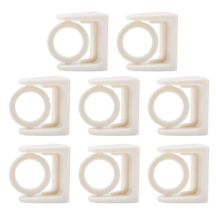 

8Pcs Practical Plastic Rotating Curtain Rings Bathroom Curtain Circlets For Easy Installation And Stylish Decors 1