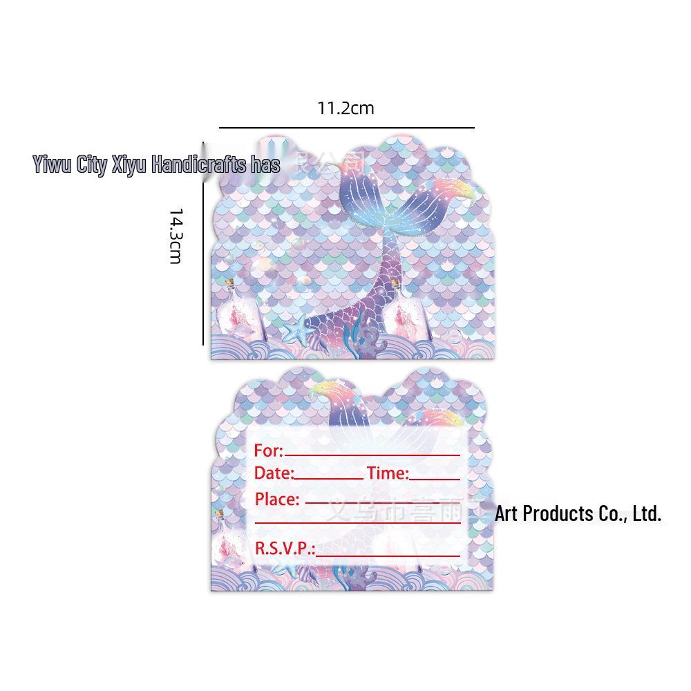 Pink Mermaid Birthday Party Set: Tablecloth, Plates, Cups, Balloons, and Cutlery