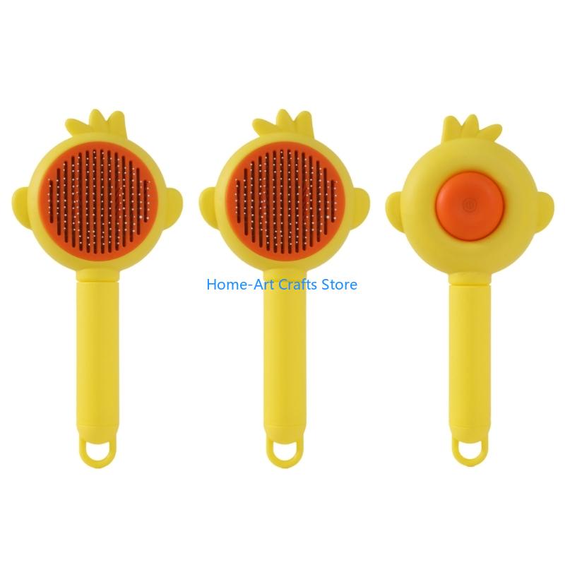 

Y3NA Lovely Pet Hair Comb Deshedding Hair Brush With Easy Cleaning Function Pet Grooming Accessory Hair Removing Tool 2025